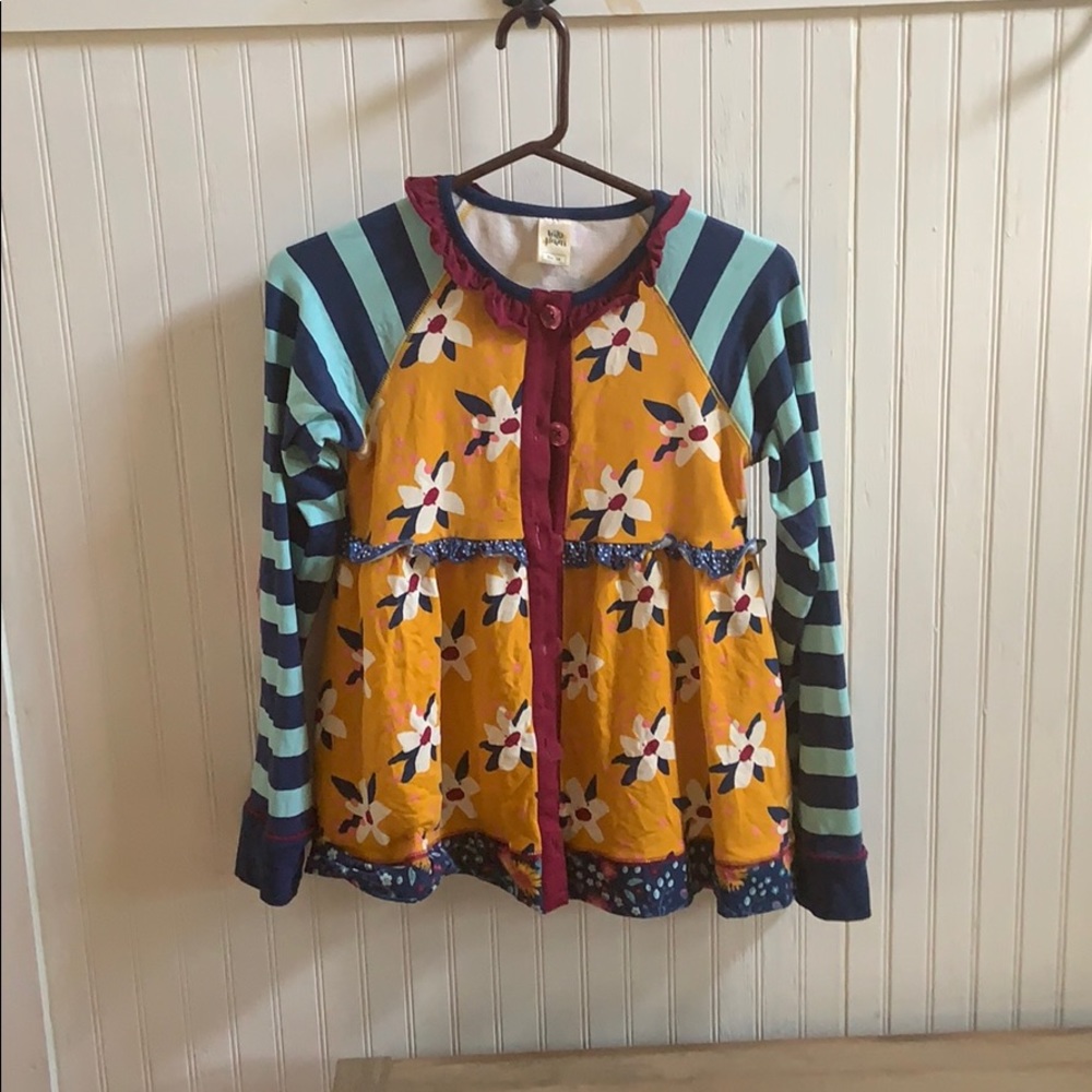 wildflower girls button up sweater